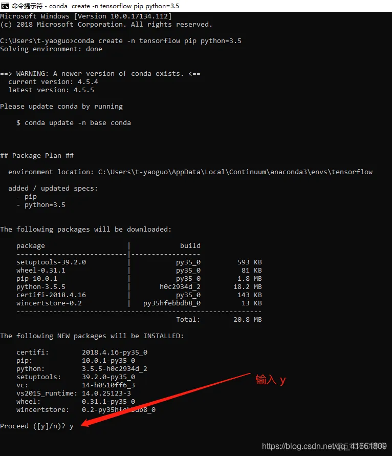 Win10 Anaconda下TensorFlow-GPU 环境搭建详细教程 (CUDA 10.0  +  cuDNN 7.0 + tensorflow-gpu 1.14.0)_python_14